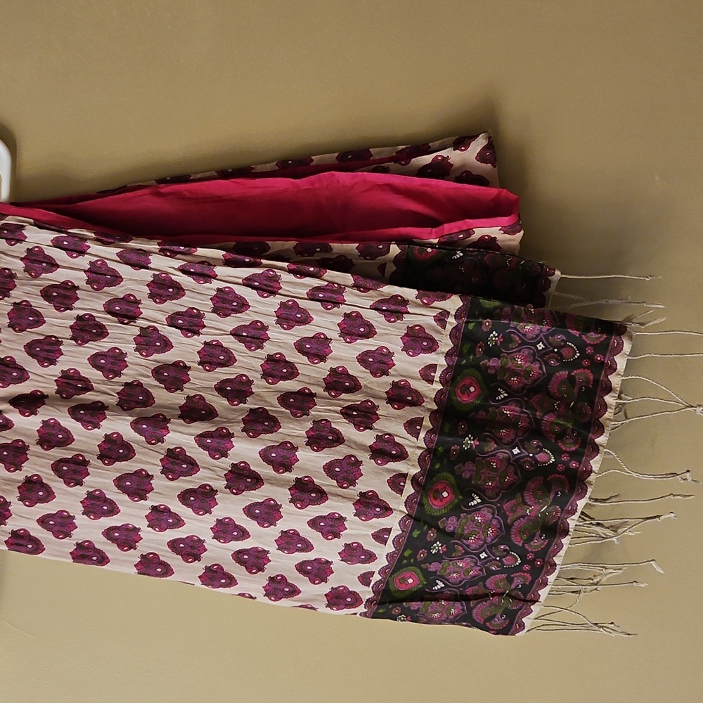 Old Navy Pink Purple Paisley Fashion Scarf